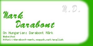 mark darabont business card
